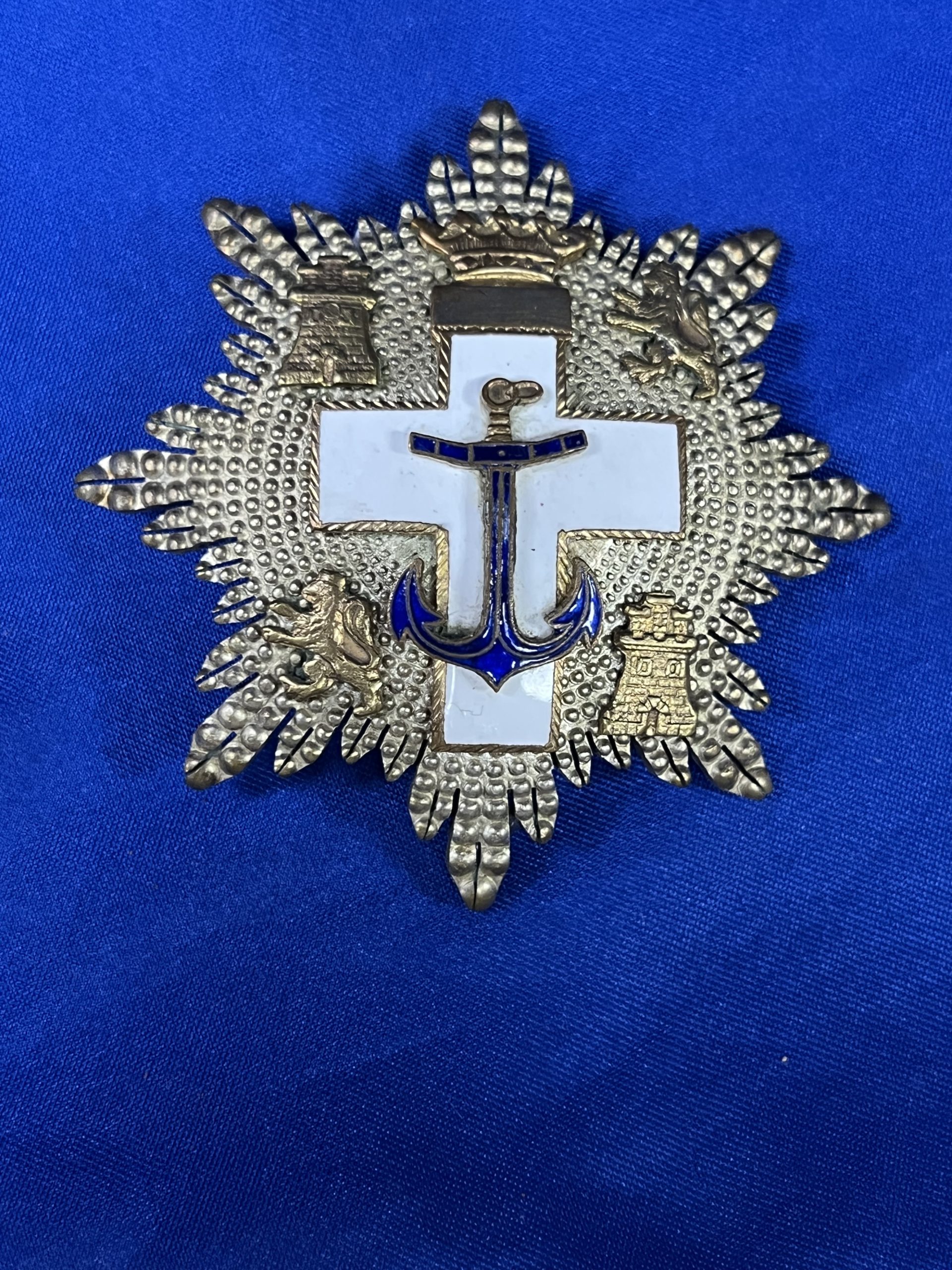 PLACA DEL MÉRITO NAVAL DISTINTIVO BLANCO (Articulos Militares-medallas) - Imagen 2